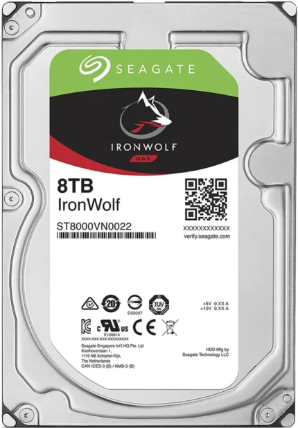 HD-S8000N #1. Seagate 8TB Ironwolf 3.5" NAS Internal Hard Drive