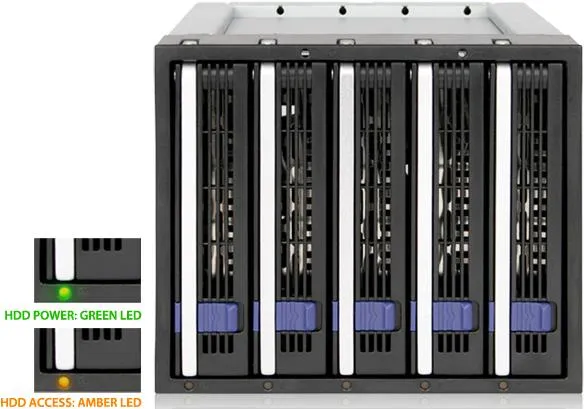 Icydock FatCage MB155SP-B 3x5.25" 5x 3.5" Harddrive Cage 5 MR-I155 #5. Icydock FatCage MB155SP-B 3x5.25" 5x 3.5" Harddrive Cage