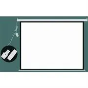 Esquire Electric Projector Screen 180 X 180 with RF Remote Control 3 CEL300R-001.jpg. Esquire Electric Projector Screen 180 X 180 with RF Remote Control