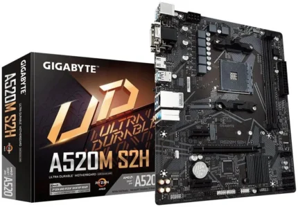 ga-a520m-s2h.jpg. Gigabyte A520M S2H Socket AM4 Micro-ATX Motherboard