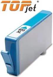 TJ-655C-001a.jpg. TopJet Generic Replacement Ink Cartridge for HP 655XL CZ110AE - Page Yield 480 pages with 5% Coverage for HP Deskjet Ink Advantage 3525 / 4615 / 5525 / 4625 - High Yield Cyan