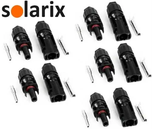 Solarix MC4 Solar Connectors Male And Female Pack Of 5 Sets - Compatible with 4mm 2 Big_SOLSSMC4-001.jpg. Solarix MC4 Solar Connectors Male And Female Pack Of 5 Sets - Compatible with 4mm