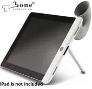 LF11041-GR-01.jpg. Bone Collection Horn Stand with Sound Amplifier for iPad 2 -Provides Audio amplification up to 15dB without the use of batteries and a stable easy to use stand-Grey