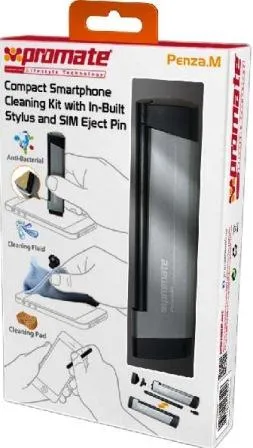 Promate Penza.M Compact Smartphone Cleaning Kit with In-Built Stylus and SIM Eject Pin 2 Big_Penza.M.jpg. Promate Penza.M Compact Smartphone Cleaning Kit with In-Built Stylus and SIM Eject Pin
