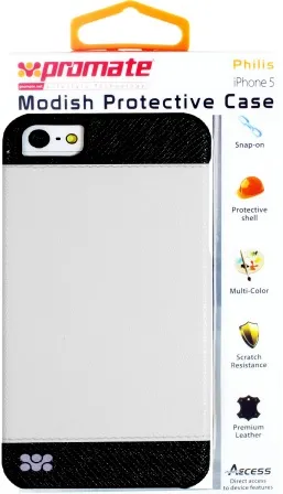 Promate Philis iPhone 5 Modish Protective Case Colour: White combination of sophisticated Modish Protective Case for iPhone5/5S 2 Big_1161815168930.jpg. Promate Philis iPhone 5 Modish Protective Case Colour: White combination of sophisticated Modish Protective Case for iPhone5/5S
