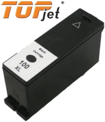 TopJet Generic Replacement Ink Cartridge for Lexmark 100XL LE14N1068BP -Page Yield 500 pages with 5% Coverage for Lexmark S305 / S405 / S505 / S605 / S815 / Pro 205 / Pro 705 / Pro 707 / Pro 805 / Pro 905 - High Yield Black 2 Big_TJ-100BK-000.jpg. TopJet Generic Replacement Ink Cartridge for Lexmark 100XL LE14N1068BP -Page Yield 500 pages with 5% Coverage for Lexmark S305 / S405 / S505 / S605 / S815 / Pro 205 / Pro 705 / Pro 707 / Pro 805 / Pro 905 - High Yield Black
