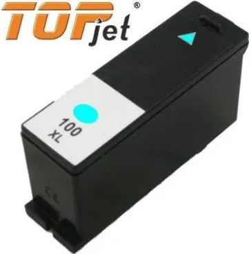 TopJet Generic Replacement Ink Cartridge for Lexmark 100XL LE14N1069BP - Page Yield 600 pages with 5% Coverage for Lexmark S305 / S405 / S505 / S605 / S815 / Pro 205 / Pro 705 / Pro 707 / Pro 805 / Pro 905 - High Yield Cyan 2 Big_TJ-100C-001.jpg. TopJet Generic Replacement Ink Cartridge for Lexmark 100XL LE14N1069BP - Page Yield 600 pages with 5% Coverage for Lexmark S305 / S405 / S505 / S605 / S815 / Pro 205 / Pro 705 / Pro 707 / Pro 805 / Pro 905 - High Yield Cyan
