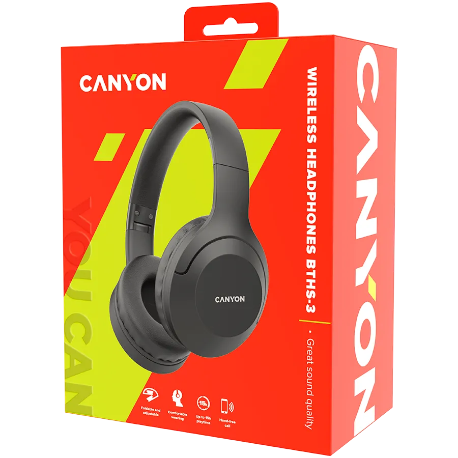 CANYON BTHS-3, Canyon Bluetooth headset,with microphone, BT V5.1 JL6956, ba 6 230228131527739606.jpg. CANYON BTHS-3, Canyon Bluetooth headset,with microphone, BT V5.1 JL6956, ba