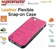 Promate Lanko.i5 iPhone 5 Hand-Crafted Leather Case 1 Lank0.i5-pink-01.jpg. Promate Lanko.i5 iPhone 5 Hand-Crafted Leather Case