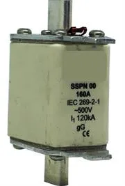 Solarix Eaton Bussman 500V 160A NH00 Ceramic Din Fuse- Basic function Fuse link 2 160NHG00Bmain1.jpg. Solarix Eaton Bussman 500V 160A NH00 Ceramic Din Fuse- Basic function Fuse link