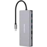 CNS-TDS12. CANYON DS-12, 13 in 1 USB C hub, with 2*HDMI, 3*USB3.0: support max. 5Gbps,