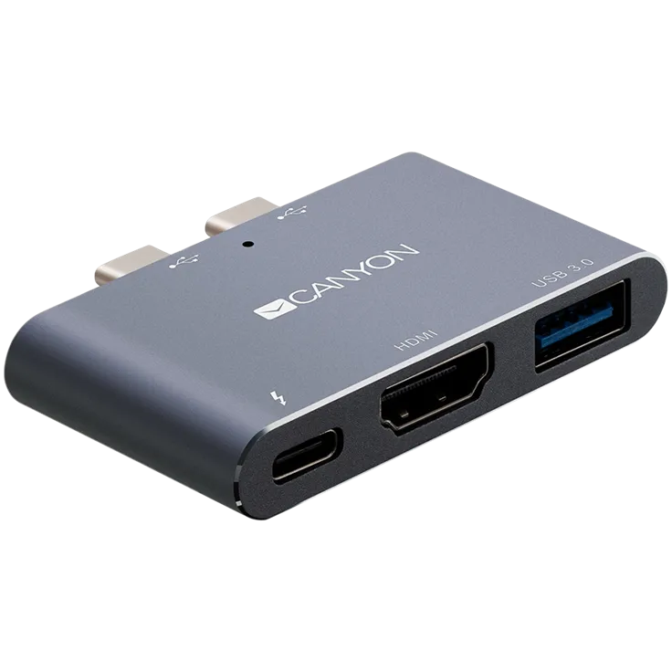 CANYON DS-1, Multiport Docking Station with 3 port, with Thunderbolt 3 Dual 3 191209150014061758.jpg. CANYON DS-1, Multiport Docking Station with 3 port, with Thunderbolt 3 Dual