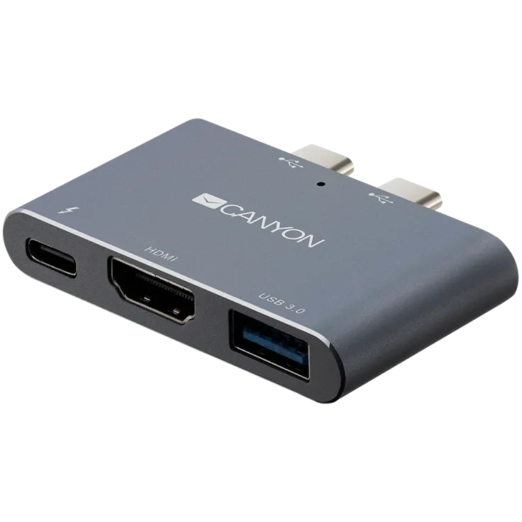 CANYON DS-1, Multiport Docking Station with 3 port, with Thunderbolt 3 Dual 4 191209150014045825.jpg. CANYON DS-1, Multiport Docking Station with 3 port, with Thunderbolt 3 Dual