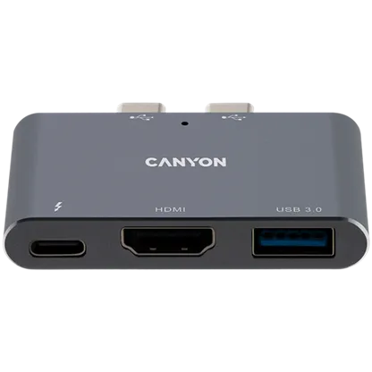 CANYON DS-1, Multiport Docking Station with 3 port, with Thunderbolt 3 Dual 7 240621140039291620.jpg. CANYON DS-1, Multiport Docking Station with 3 port, with Thunderbolt 3 Dual