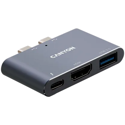 CANYON DS-1, Multiport Docking Station with 3 port, with Thunderbolt 3 Dual 9 240621140039331936.jpg. CANYON DS-1, Multiport Docking Station with 3 port, with Thunderbolt 3 Dual