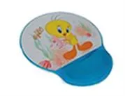 W5655-1C-BLUE.jpg. Tweety Wrist-Rest Mouse Pad Colour: Blue