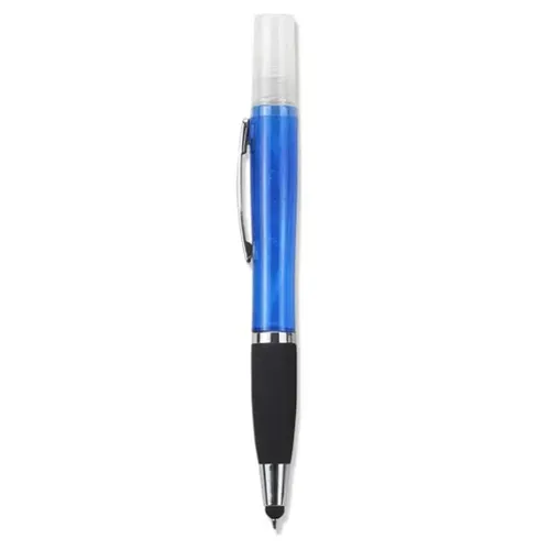Geeko 3 in 1 Sanitizer Spray Stylus and Blue ink Pen- 3 Functions - Refillable Sanitizer Container with Spray Nozzle 2 Big_GKSSPBLUE-01.jpg. Geeko 3 in 1 Sanitizer Spray Stylus and Blue ink Pen- 3 Functions - Refillable Sanitizer Container with Spray Nozzle