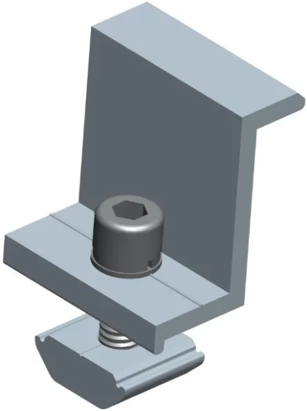 Solarix End Clamp 35mm Solar Panel Mounting- Aluminium 6005 T5 And Stainless Steel 35mm 2 Big_SOLPNSFST000091-001.jpg. Solarix End Clamp 35mm Solar Panel Mounting- Aluminium 6005 T5 And Stainless Steel 35mm