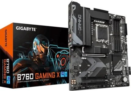 MB-GB760GXD5 #1. Gigabyte GA-B760-GAMING-X Raptor Lake LGA 1700 DDR5 ATX Desktop Motherboard