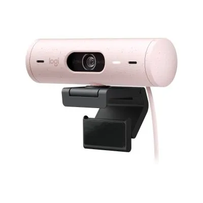 960-001421_default.jpg. Logitech Brio 500 FULL HD 1080P Webcam With Light Correction Rose