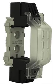 SOLSSNT00160A1PC-001.jpg. Solarix NT00 Rail Mount 1 Pole 160A DC Fuse Holder- Sold As Single Unit DC Fuse Holder For NH00 60A- 160A Fuses