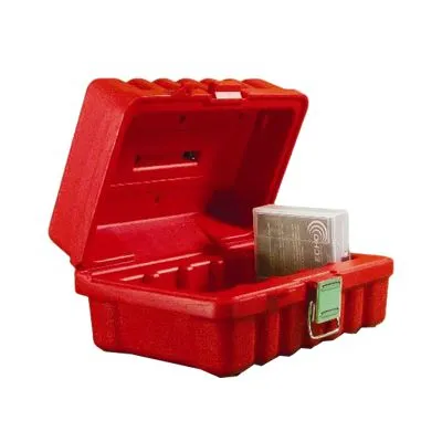 LTO-5RED.jpg. Turtle 5 Slot Capacity for LTO / DLT and SDLT Media Secure Transit Storage Case Red