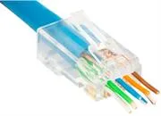 ELCAT6SP-001.jpg. Ellies Cat6 UTP RJ45 Modular Snap Plugs 50 Pack- Shielded 8P8C