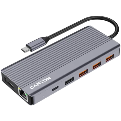 CANYON hub DS-16 13in1 4k USB-C Grey 8 240801160012152689.jpg. CANYON hub DS-16 13in1 4k USB-C Grey