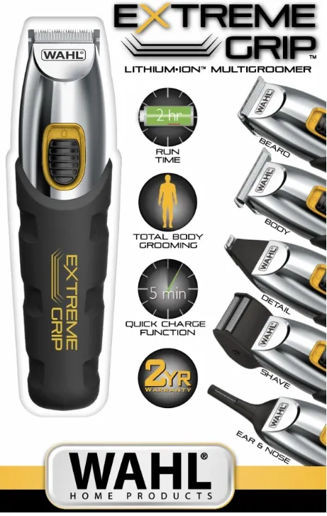 Wahl 25 Piece Extreme Grip Lithium Ion Multigroomer Kit- Cordless Battery Operated 2 Big_9893-1926-001.jpg. Wahl 25 Piece Extreme Grip Lithium Ion Multigroomer Kit- Cordless Battery Operated