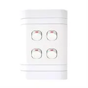 L424W1-001.jpg. Lesco Flush Cover with 4 Lever 1 Way Switch - Voltage: 220-240V
