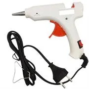 NBLLF-E20W-RD.jpg. Noble Hot Melt Glue Gun 20w White- With Indicator Light And On/Off Switch On The Handle
