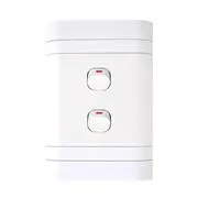 L422W1-001.jpg. Lesco Flush Cover with 2 Lever 1 Way Switch - Voltage: 220-240V