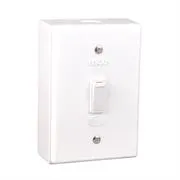 Lesco LSS Range 1 Lever 1 Way Switch Shrink Wrapped Surface Box - Fully assembled complete with extension box and retaining screws 2 LS6142SW-header-1.jpg. Lesco LSS Range 1 Lever 1 Way Switch Shrink Wrapped Surface Box - Fully assembled complete with extension box and retaining screws