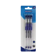 6009608642234-01.png. Marlin Gel Glide Gel Ink Pens Colour: Blue ( Pack of 3 )
