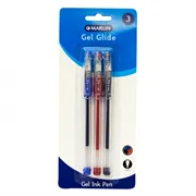 6009608642227-01.png. Marlin Gel Glide Gel Ink Pens Assorted Colours: (Blue