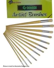 Brainware Artist 12 Nylon Brush Set- Can Be Used For Water Colour And Poster Colours 1 BW-10316-21-001a.jpg. Brainware Artist 12 Nylon Brush Set- Can Be Used For Water Colour And Poster Colours