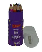 Brainware Bertand 12 Short Colour Pencils With Sharpener- High Quality Wooden Shafts And Strong 1 BWBD-MT3512-001a.jpg. Brainware Bertand 12 Short Colour Pencils With Sharpener- High Quality Wooden Shafts And Strong