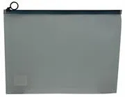 Brainware A4 Clear Carry Folder With Black Easy Slide Zip Closure Easily Stores A4 Documents 1 BW-4730-4-BLK.jpg. Brainware A4 Clear Carry Folder With Black Easy Slide Zip Closure Easily Stores A4 Documents