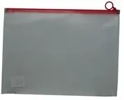 Brainware A4 Clear Carry Folder With Red Easy Slide Zip Closure -Easily Stores A4 Documents 1 BW-4730-4-RD.jpg. Brainware A4 Clear Carry Folder With Red Easy Slide Zip Closure -Easily Stores A4 Documents