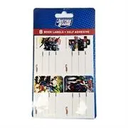 6009608649349-01.jpg. Justice League Book Labels W/Lines ( Pack of 8 ) 4 Different Designs
