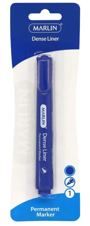 Marlin Dense Permanent Markers Single Unit Blue - Non-Toxic Long Lasting Fade-Resistant Ink 2 Big_6009685854490-001a.JPG. Marlin Dense Permanent Markers Single Unit Blue - Non-Toxic Long Lasting Fade-Resistant Ink