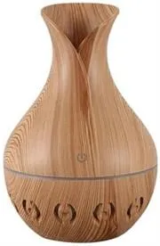 FT-036-LHWG-001.JPG. Casey Ultrasonic Aroma Humidifier Light Hollow Wood Grain with Pattern - 300ml