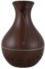 FT-036-DHWG-001.JPG. Casey Ultrasonic Aroma Humidifier Dark Hollow Wood Grain with Pattern - 300ml