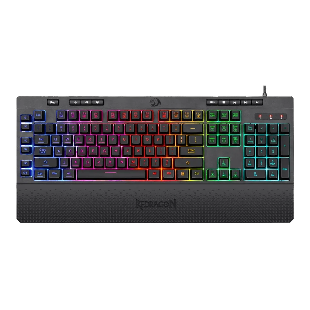 REDRAGON KB MEMB SHIVA BK 2 RD-K512RGB-1_Redragon-SHIVA-K512-104-Key-Membrane-. REDRAGON KB MEMB SHIVA BK