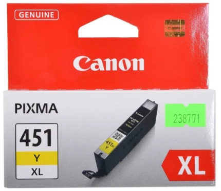6475B001AA_default.jpg. Canon Ink Cartridge CLI-451 XL Y Yellow
