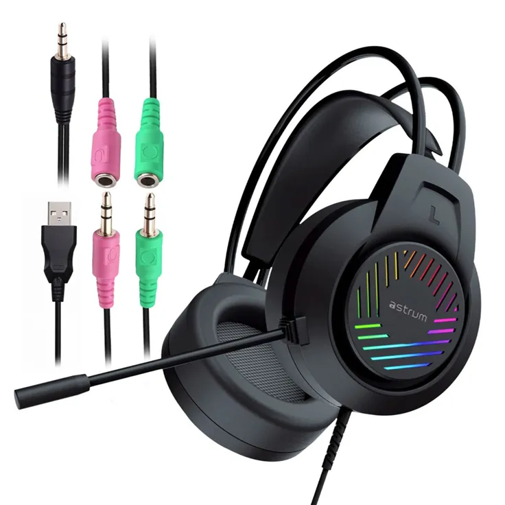 Astrum HG100 Wired Gaming Headset, 2 x 3.5mm with Boom Mic and USB LED 2 Untitled-design-2025-08-13T124319.844.png. Astrum HG100 Wired Gaming Headset, 2 x 3.5mm with Boom Mic and USB LED