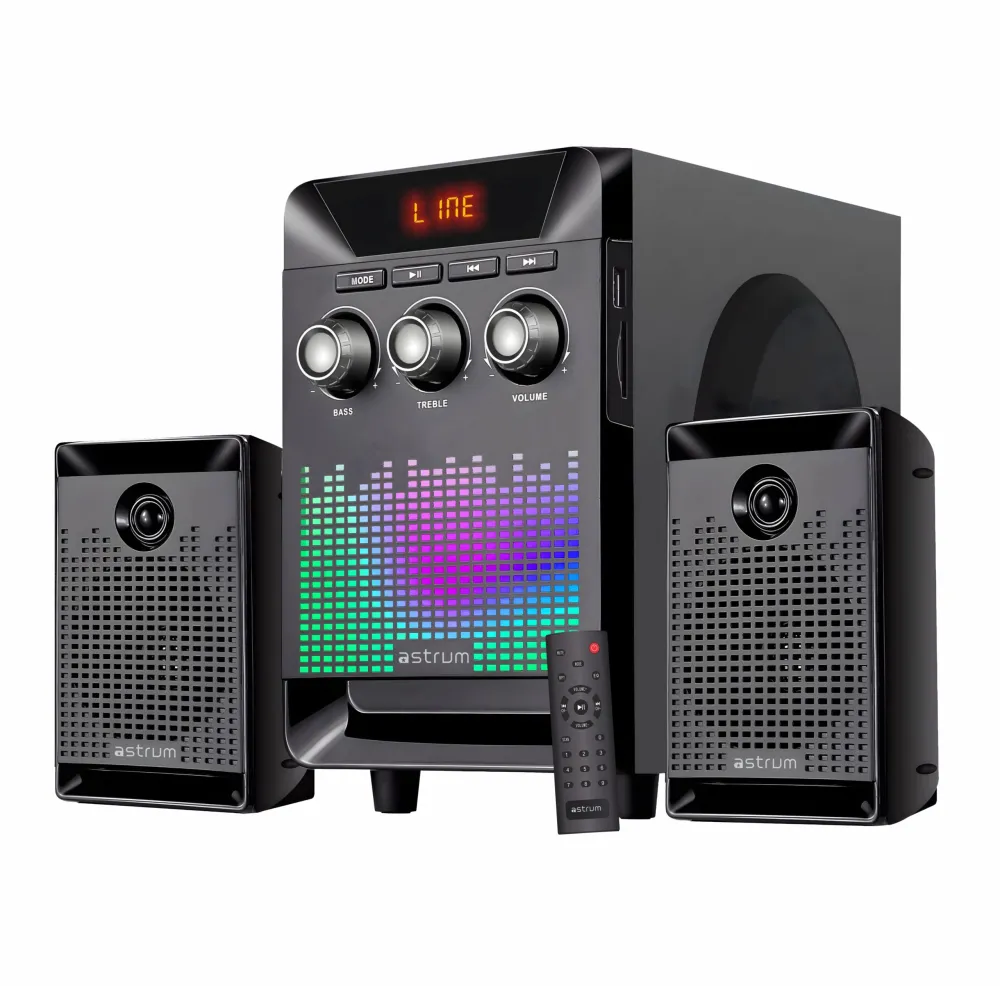 Astrum SM330 35W 2.1CH LED Multimedia Speaker Bluetooth SD Card USB FM 1 SM330-Main-1-scaled.jpg. Astrum SM330 35W 2.1CH LED Multimedia Speaker Bluetooth SD Card USB FM