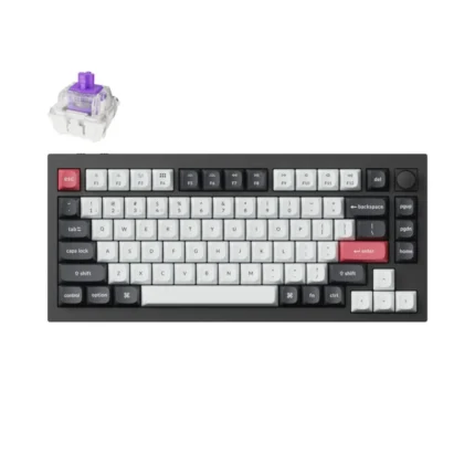 Q1H-M1-wr-01.jpg. Keychron Q1H-M1 QMK Wireless Custom Keyboard - Black