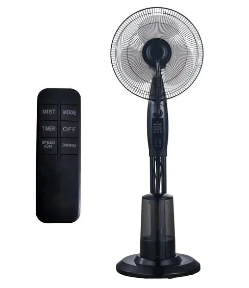 Alva Air 40cm Pedestal Mist Fan Black with remote 1 Big_ACS305-002.JPG. Alva Air 40cm Pedestal Mist Fan Black with remote
