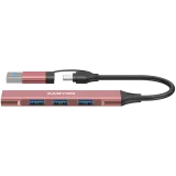 CANYON hub DS-02 4in1 USB-A/C Pink 4 CNS-TDS02P. CANYON hub DS-02 4in1 USB-A/C Pink